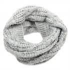 SEEBERGER | �charpe loop cable structure gris clair