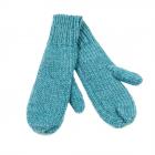 SEEBERGER | ladies basic mitten gloves with lining turquoise