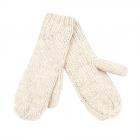 SEEBERGER | ladies basic mitten gloves with lining beige