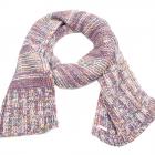 SEEBERGER | �charpe tricot�e multicolore structure viola