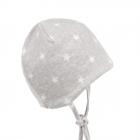 STERNTALER | Bonnet pour b�b� avec oreillettes et ruban � nouer gris