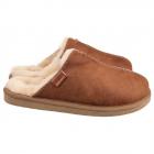 SHEPHERD | Pantoufles en peau d'agneau mod�le Carla camel
