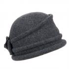 WILLI | Bonnet de baleine femme avec noeud anthracite