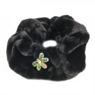 ALESSANDRA BACCI | �charpe femme en �copelliccia noir