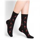 BLEUFORET | Chaussettes pour femmes motif chevreuil noir