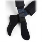 BLEUFORET | Chaussettes � rayures pour hommes noir