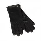 ROECKL | Gants en cuir doubl�s soie pour femmes noir