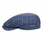 STETSON | Flatcap Driver Cap Linen/Cotton bleu