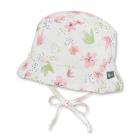 STERNTALER | Chapeau en tissu fillette Lien � nouer et oreillettes motif fleurs nature