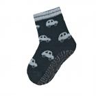 STERNTALER | Chaussettes d'int�rieur sur le th�me des voitures bleu fonc�