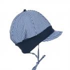 MAXIMO | Bonnet � visi�re pour b�b� Bandeau Oreilles Poignets en jersey bleu