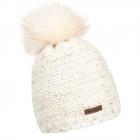NORTON | Bonnet tricot� avec pompon de renard nature