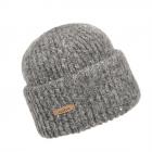 NORTON | Bonnet tricot� oversize pour femmes avec revers gris