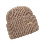 NORTON | Bonnet tricot� oversize pour femmes avec revers marron