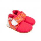 GIESSWEIN | Chaussons fille b�b� mod�le OSTERWALD en laine vierge framboise
