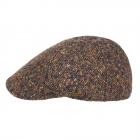 STETSON | Casquette plate six pi�ces 100% laine cognac