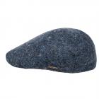 STETSON | Casquette plate six pi�ces 100% laine bleu