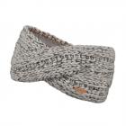 BARTS | Bandeau pour femmes avec d�tail torsad� en laine m�lang�e chaude gris clair