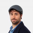 BARTS | Bonnet plat pour homme Driver Cap en laine m�lang�e bleu