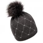 McBEANIE | Charmant bonnet tricot� avec pompon gris