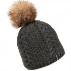 McBEANIE | Bonnet � pompon en tricot pour femmes anthracite