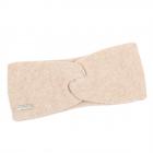 SEEBERGER | Bandeau femme 100% cachemire beige