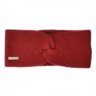 SEEBERGER | Bandeau femme 100% cachemire rouge fonc�