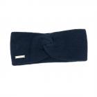 SEEBERGER | Bandeau femme 100% cachemire bleu fonc�