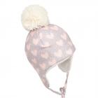 STERNTALER | Bonnet � pompon pour b�b� Bande � nouer gris