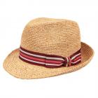 HUTTER | Chapeau de paille Trilby Crochet nature