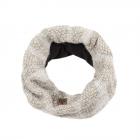 JAIL JAM | Lurex Boucle �charpe 26x34cm gris clair