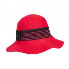 FASHION | Chapeau mou en feutre de laine pour femmes rouge fonc�