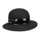 FASHION | Chapeau pour femme avec ruban de chapeau elgant noir