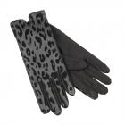 FASHION | Gants femme TOUCH SCREEN ECOPELLE CON STAMPA FLOCCATA noir