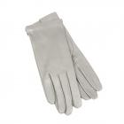 HUTTER | Gants femme en cuir nappa avec doublure en soie anthracite