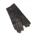 HUTTER | Gants femme en cuir nappa avec doublure en soie noir