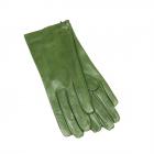 HUTTER | Gants femme en cuir nappa avec doublure en soie vert bouteille