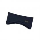 STERNTALER | Bandeau tricot� avec doublure en micropolaire uni bleu fonc�