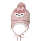 MAXI | Bonnet fille avec pompon attach� 