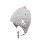 MAXIMO | Bonnet fille avec doublure int�rieure et lien gris