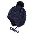 MAXIMO | Bonnet BILLI avec pompon et cravate bleu fonc�