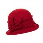 WILLI | Bonnet en laine foul� bordeaux