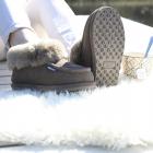 AXELDA | Chaussons mouton pierre de Copenhague marron