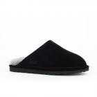 AXELDA | Chaussons en cuir d'agneau manchester homme noir noir