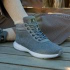 GIESSWEIN | Baskets montantes en laine pour homme gris