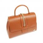 GRANADILLA | Sac en cuir 29x13x20cm avec une cha�ne dor�e camel