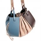 GRANADILLA | Sac en cuir 3couleurs 30x10x22cm bleu clair