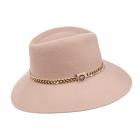 GRANADILLE | Chapeau femme avec cha�ne d�corative beige