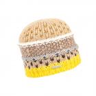 SEEBERGER | Bonnet dans un m�lange de structures jaune