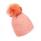 SEEBERGER | Bonnet � revers pompon orange